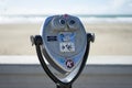 Telescope in Ocean Beach at San Francisco Royalty Free Stock Photo